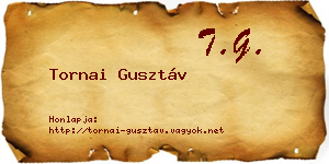 Tornai Gusztáv névjegykártya