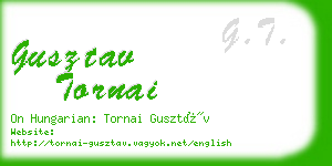 gusztav tornai business card